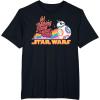 imageStar Wars Pride BB8 Let Nothing Stand in Your Way Rainbow TShirtBlack