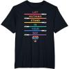imageStar Wars Pride Let Nothing Stand in Your Way Rainbow Sabers TShirtBlack