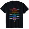 imageStar Wars Pride Let Nothing Stand in Your Way Rainbow Sabers TShirtBlack