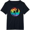 imageStar Wars Rebel Alliance and Galactic Empire Pride TShirtBlack