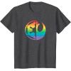 imageStar Wars Rebel Alliance and Galactic Empire Pride TShirtDark Heather Grey