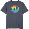 imageStar Wars Rebel Alliance and Galactic Empire Pride TShirtHeather Blue