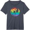 imageStar Wars Rebel Alliance and Galactic Empire Pride TShirtHeather Blue