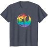 imageStar Wars Rebel Alliance and Galactic Empire Pride TShirtHeather Blue
