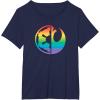 imageStar Wars Rebel Alliance and Galactic Empire Pride TShirtNavy Blue