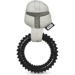 imageSTAR WARS for Pets Baby Yoda The Child in Cradle Ball Figure Dog Toy  Small Plush Toys Fabric Plush Dog Toy Squeaky Plush Toys for All DogsMulti4 InchFF15146Mando Puppy Teether Ring Toy