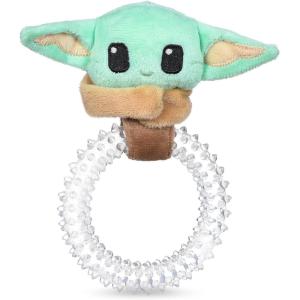 imageSTAR WARS for Pets Baby Yoda The Child in Cradle Ball Figure Dog Toy  Small Plush Toys Fabric Plush Dog Toy Squeaky Plush Toys for All DogsMulti4 InchFF15146The Child Puppy Teether Toy
