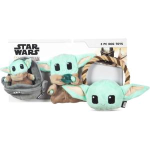 imageSTAR WARS for Pets Baby Yoda The Child in Cradle Ball Figure Dog Toy  Small Plush Toys Fabric Plush Dog Toy Squeaky Plush Toys for All DogsMulti4 InchFF15146Multicolor