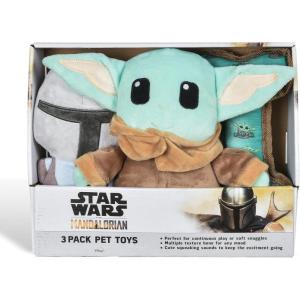 imageSTAR WARS for Pets Baby Yoda The Child in Cradle Ball Figure Dog Toy  Small Plush Toys Fabric Plush Dog Toy Squeaky Plush Toys for All DogsMulti4 InchFF15146Grogu  Mandalorian  Oxford Bone