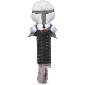 imageSTAR WARS for Pets Baby Yoda The Child in Cradle Ball Figure Dog Toy  Small Plush Toys Fabric Plush Dog Toy Squeaky Plush Toys for All DogsMulti4 InchFF15146Mando Puppy Teether Toy