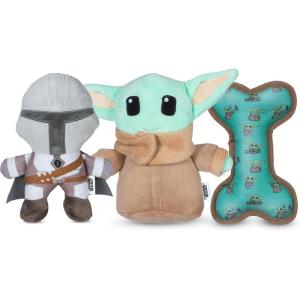 imageSTAR WARS for Pets Baby Yoda The Child in Cradle Ball Figure Dog Toy  Small Plush Toys Fabric Plush Dog Toy Squeaky Plush Toys for All DogsMulti4 InchFF15146Mandalorian  Grogu  Oxford Bone