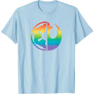imageStar Wars Rebel Alliance and Galactic Empire Pride TShirtBaby Blue