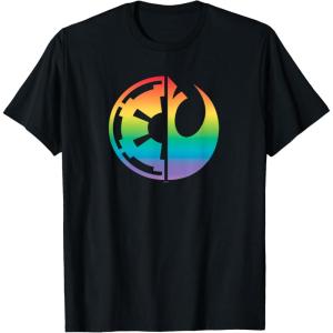 imageStar Wars Rebel Alliance and Galactic Empire Pride TShirtBlack