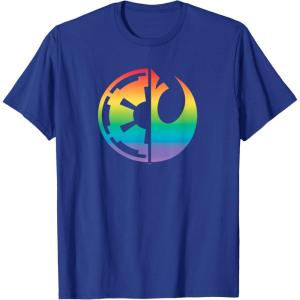 imageStar Wars Rebel Alliance and Galactic Empire Pride TShirtRoyal Blue