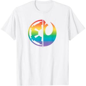 imageStar Wars Rebel Alliance and Galactic Empire Pride TShirtWhite