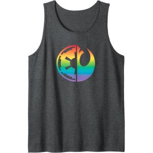 imageStar Wars Rebel Alliance and Galactic Empire Pride Tank TopDark Heather Grey