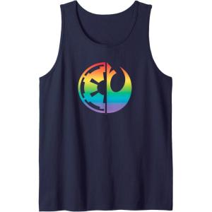 imageStar Wars Rebel Alliance and Galactic Empire Pride Tank TopNavy Blue