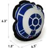 imageBuckleDown Dog Toy Star Wars Ballistic Squeaker R2D2 Head Top View 8 x 8 in 203 x 203 cm DTPTSWBAIStar Wars R2D2