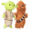 imageStar Wars 2piece Multipack Dog Toys  Yoda ampamp Chewbacca Bobo Style Squeaky Plush Dog Toys