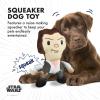 imageStar Wars for Pets LEIA Plush Dog Toy with Squeaker  The LEIA Toy for Dogs Dog Toys Squeaky Dog Toys Plush Character Style Dog Toys Dog Chew Toys  Gifts for Star Wars Fans 6 Inch FF19155Han Solo