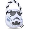 imageStar Wars for Pets Plush Storm Trooper Rope Frisbee Dog Toy  Fetch Toys for Dogs Dog Tug Toys  Cute and Soft Dog Toy from Official Star Wars for Pets Dog FrisbeeStorm Trooper Rope Head