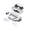 imageStar Wars for Pets Plush Storm Trooper Rope Frisbee Dog Toy  Fetch Toys for Dogs Dog Tug Toys  Cute and Soft Dog Toy from Official Star Wars for Pets Dog FrisbeeStorm Trooper Flattie