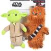 imageStar Wars 2piece Multipack Dog Toys  Yoda ampamp Chewbacca Bobo Style Squeaky Plush Dog Toys