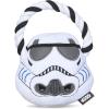 imageStar Wars for Pets Plush Storm Trooper Rope Frisbee Dog Toy  Fetch Toys for Dogs Dog Tug Toys  Cute and Soft Dog Toy from Official Star Wars for Pets Dog FrisbeeStorm Trooper Rope Head