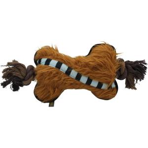 imageSTAR WARS Fetch for Pets Chewbacca Plush Figure Squeaker Dog Toy MediumChewbacca Bone Rope