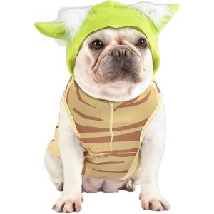 imageStar Wars Yoda Costume for Dogs Small S  Hooded and Comfortable Green Yoda Dog Costumes for All Dogs  Dog Halloween Star Wars Dog Costume for Small Dogs  See Sizing Chart for More Info