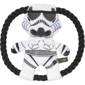 imageStar Wars for Pets Plush Storm Trooper Rope Frisbee Dog Toy  Fetch Toys for Dogs Dog Tug Toys  Cute and Soft Dog Toy from Official Star Wars for Pets Dog FrisbeeStorm Trooper Frisbee