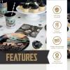 imageBaby Yoda Birthday Decorations  Mandalorian Party Supplies  Star Wars Birthday Decorations  Baby Yoda Party Supplies  Serves 16  With Banner Table Cover Plates Cups Napkins Button