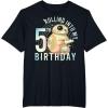 imageStar Wars BB8 ampamp DO Rolling Into My 5th Birthday TShirtBlack