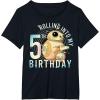 imageStar Wars BB8 ampamp DO Rolling Into My 5th Birthday TShirtBlack