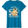 imageStar Wars BB8 ampamp DO Rolling Into My 5th Birthday TShirtSapphire Blue
