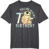 imageStar Wars BB8 ampamp DO Rolling Into My 7th Birthday TShirtDark Heather Grey