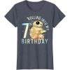 imageStar Wars BB8 ampamp DO Rolling Into My 7th Birthday TShirtHeather Blue