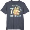 imageStar Wars BB8 ampamp DO Rolling Into My 7th Birthday TShirtHeather Blue