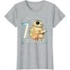 imageStar Wars BB8 ampamp DO Rolling Into My 7th Birthday TShirtHeather Grey