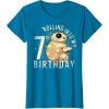 imageStar Wars BB8 ampamp DO Rolling Into My 7th Birthday TShirtSapphire Blue