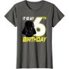 imageStar Wars Darth Vader 6th Birthday TShirt TShirtAsphalt Grey