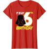 imageStar Wars Darth Vader 6th Birthday TShirt TShirtRed