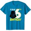 imageStar Wars Darth Vader 6th Birthday TShirt TShirtSapphire Blue