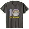 imageStar Wars The Mandalorian The Child Kids 10th Birthday TShirtAsphalt Grey