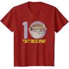 imageStar Wars The Mandalorian The Child Kids 10th Birthday TShirtCranberry Red