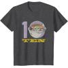 imageStar Wars The Mandalorian The Child Kids 10th Birthday TShirtDark Heather Grey