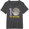 imageStar Wars The Mandalorian The Child Kids 10th Birthday TShirtDark Heather Grey