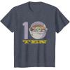 imageStar Wars The Mandalorian The Child Kids 10th Birthday TShirtHeather Blue