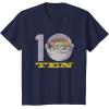 imageStar Wars The Mandalorian The Child Kids 10th Birthday TShirtNavy Blue
