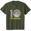imageStar Wars The Mandalorian The Child Kids 10th Birthday TShirtOlive Green